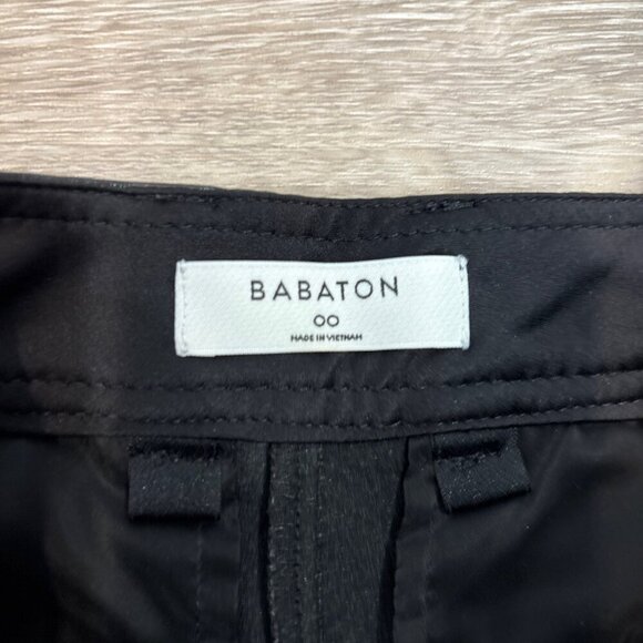 BABATON x ARITZIA Command Cropped Vegan Leather Pants Black sz 00 - Picture 8 of 12